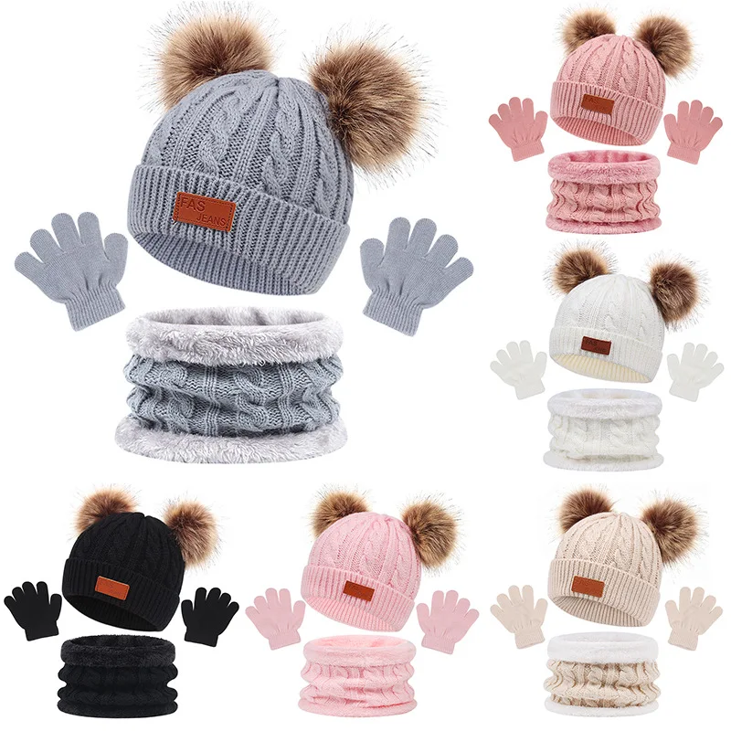 2Pcs/3pcs Winter Thick Warm Baby Hat Set Scarf Gloves Boy Girl Cute Double Pompom Kids Children Beanie Scarves for Boys Girls
2Pcs/3pcs Winter Thick Warm Baby Hat Set Scarf Gloves Boy Girl Cute Double Pompom Kids Children Beanie Scarves for Boys Girls