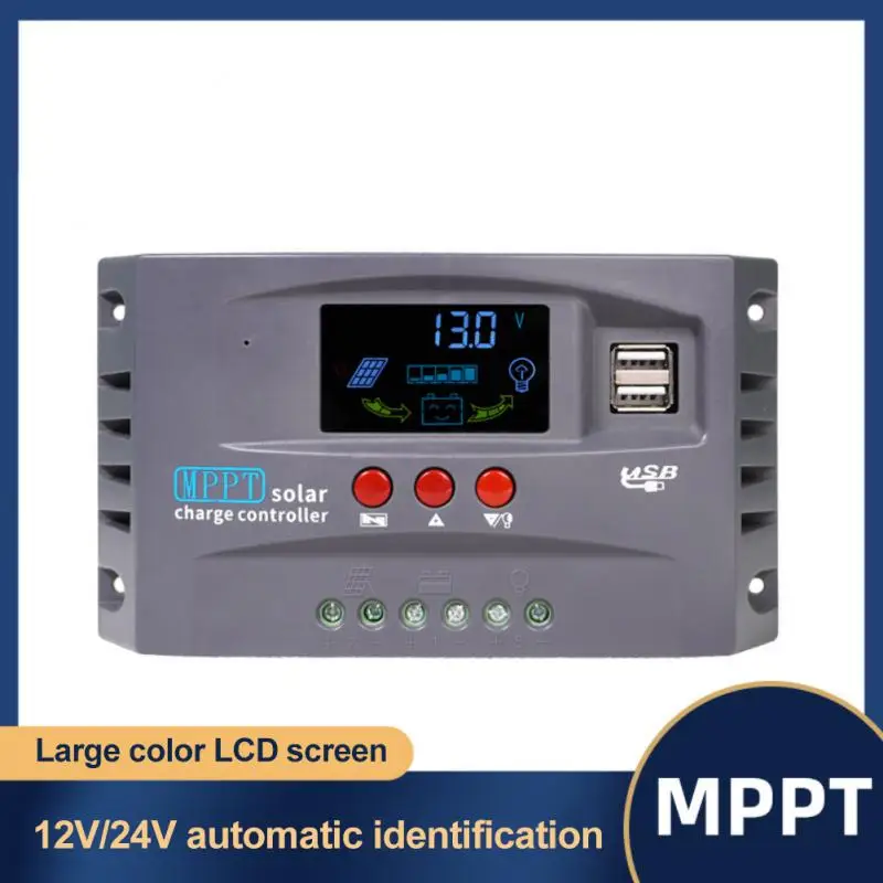 With Lcd Display For Lithium Lifepo4 Gel Lead Acid Solar Panel Controll 12v 24v Regulator Solar Charge Controller 10a 20a 30a
With Lcd Display For Lithium Lifepo4 Gel Lead Acid Solar Panel Controll 12v 24v Regulator Solar Charge Controller 10a 20a 30a
