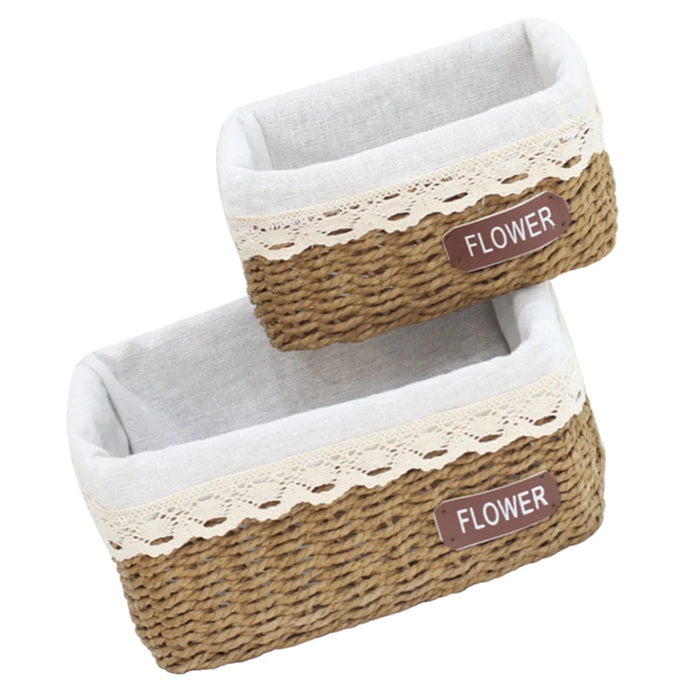Woven Twine Handmade Basket Creative Woven Storage Container Storage Handmade Container
Woven Twine Handmade Basket Creative Woven Storage Container Storage Handmade Container