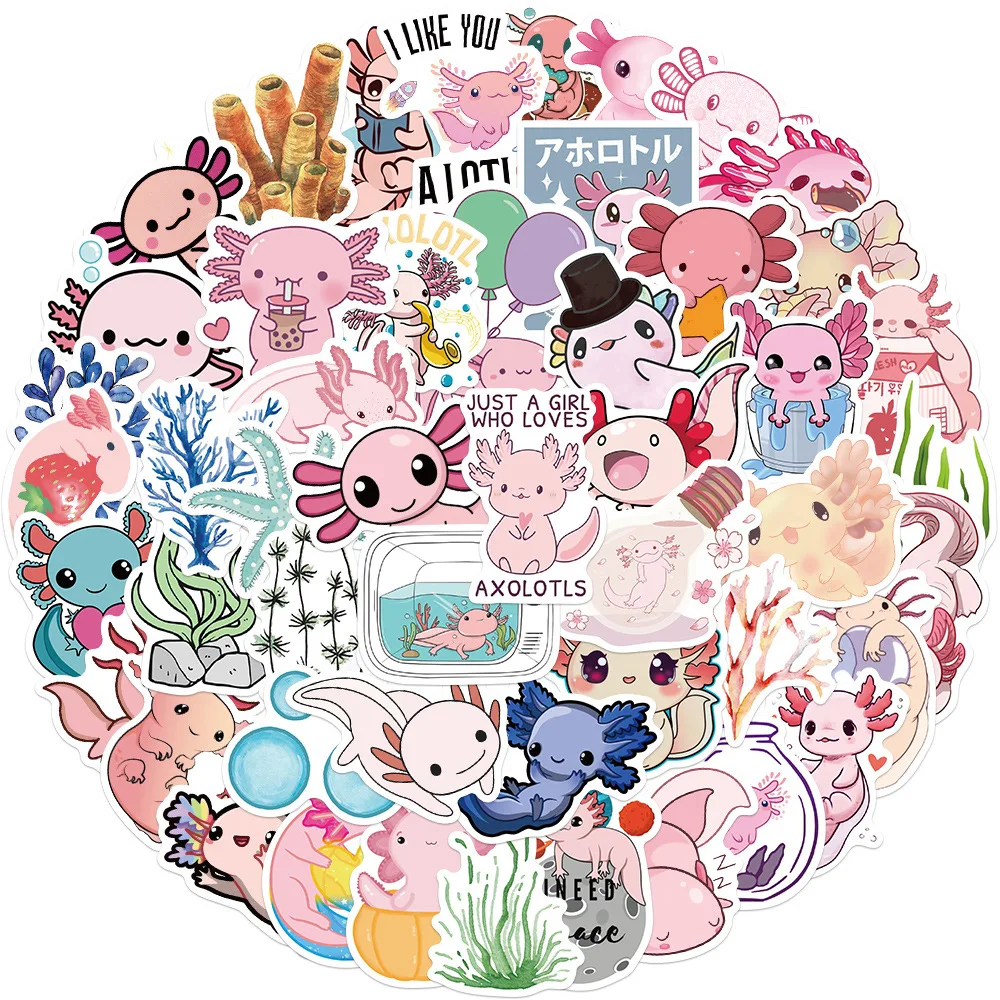 10/30/50/100pcs Mixed Cartoon Pet Salamander Axolotl Kawaii Stickers Animals DIY Toys Bicycle Helmet Motorcycle Decal Sticker
10/30/50/100pcs Mixed Cartoon Pet Salamander Axolotl Kawaii Stickers Animals DIY Toys Bicycle Helmet Motorcycle Decal Sticker