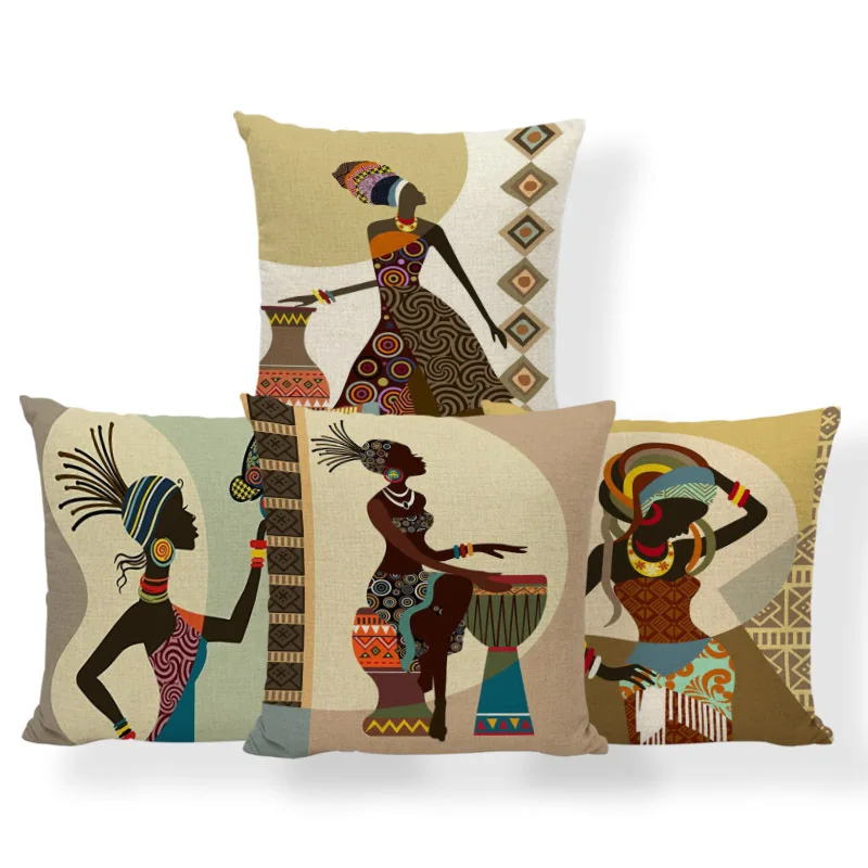 Ethnic Style African Women's Printed Cotton Linen Cushion Cover Bedside Office Nap Pillow Waist Protection Backrest Cover
Ethnic Style African Women's Printed Cotton Linen Cushion Cover Bedside Office Nap Pillow Waist Protection Backrest Cover
