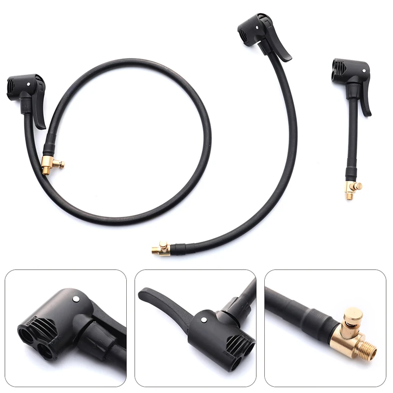 Durable 10/30/60CM Extension Tube Inflatable Pump Valve Tire Air Inflator Pump Connector 2 In 1 For French/ American Style Tire 
Durable 10/30/60CM Extension Tube Inflatable Pump Valve Tire Air Inflator Pump Connector 2 In 1 For French/ American Style Tire