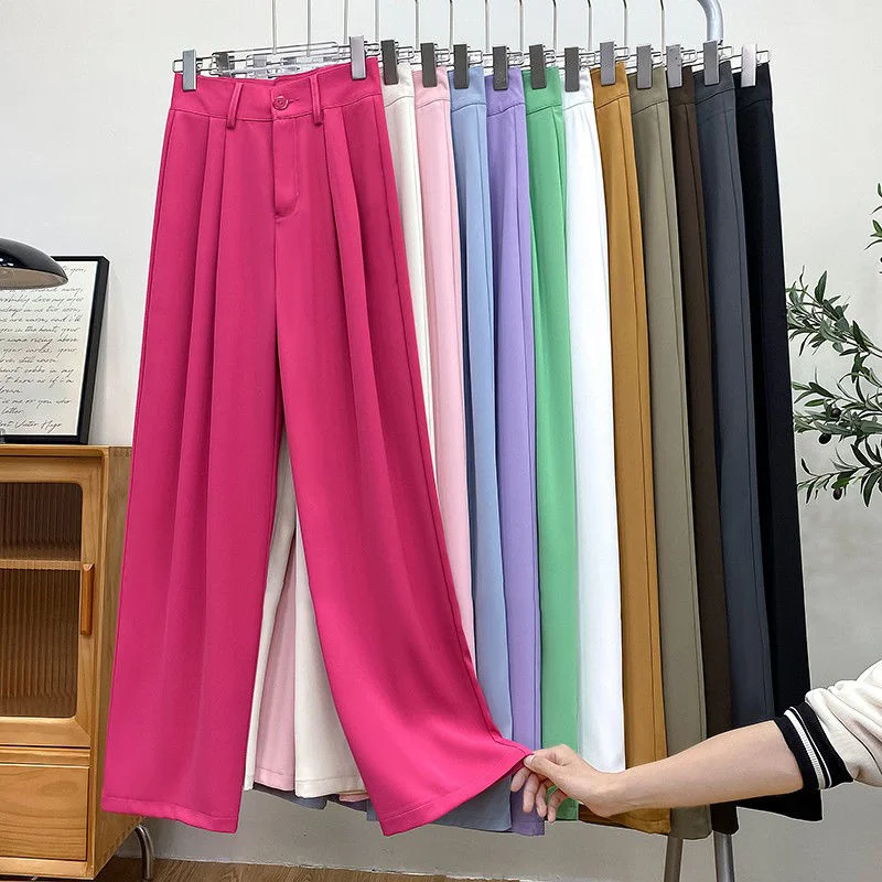 Prink Suits Pants Women 2023 New High Waisted Korean Fashion Elegant Straight Pants Office Ladies Baggy Wide Leg Pants
Prink Suits Pants Women 2023 New High Waisted Korean Fashion Elegant Straight Pants Office Ladies Baggy Wide Leg Pants