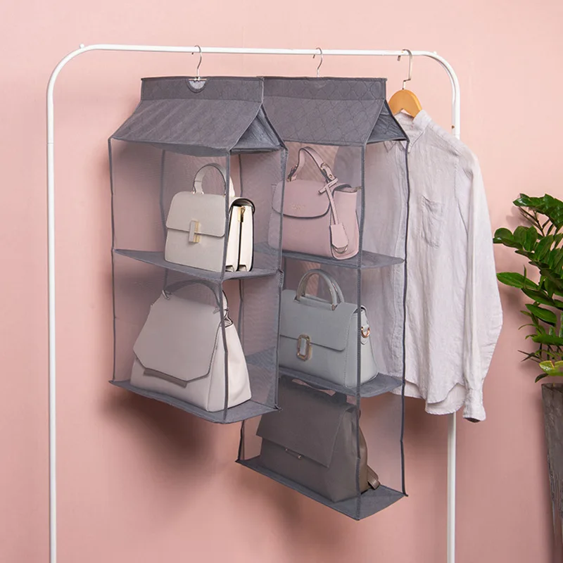 luluhut Handbag hanging organizer Hanging wardrobe organizer Three-dimensional storage hanging bag Handbag organizer for closet
luluhut Handbag hanging organizer Hanging wardrobe organizer Three-dimensional storage hanging bag Handbag organizer for closet