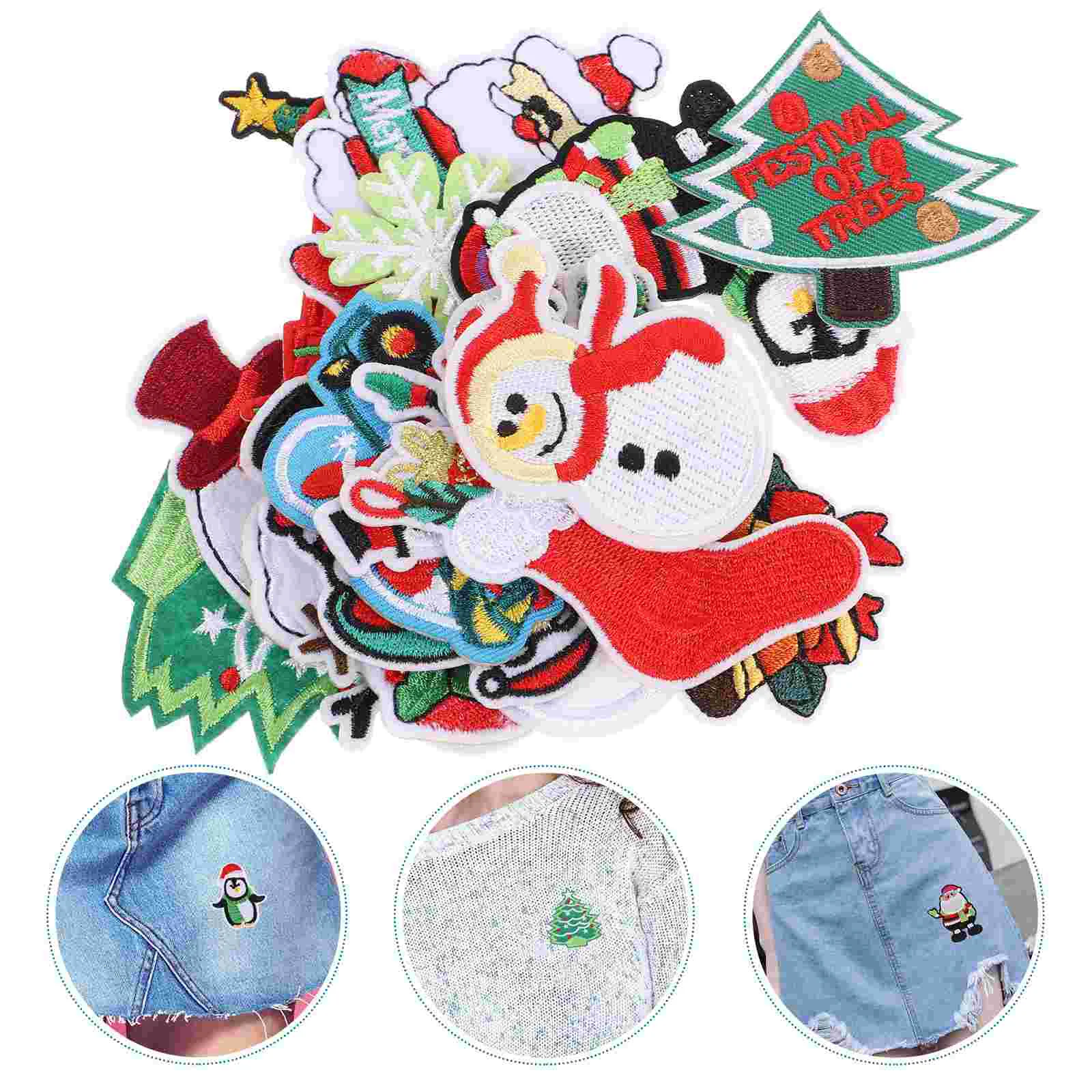 Christmas Patch Onappliques Clothingapplique Iron Sew Embroidery Sewingcloth Crafts Stickers Embroidered Repair Stockings
Christmas Patch Onappliques Clothingapplique Iron Sew Embroidery Sewingcloth Crafts Stickers Embroidered Repair Stockings