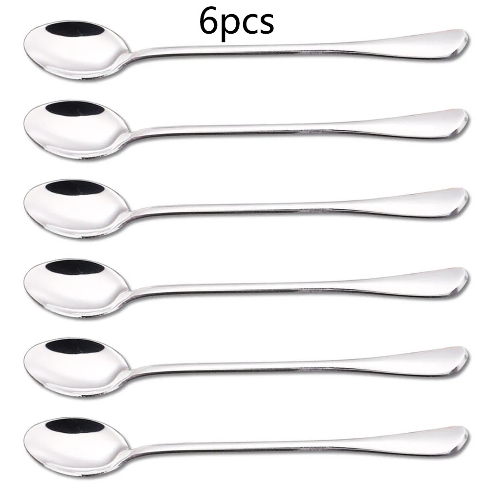 6pcs Coffee Spoon Stainless-Steel Long Handle 19.5x2.8cm Dessert Tea Spoon Fits Cereal Stew Chili Ravioli Kitchen Accessories
6pcs Coffee Spoon Stainless-Steel Long Handle 19.5x2.8cm Dessert Tea Spoon Fits Cereal Stew Chili Ravioli Kitchen Accessories