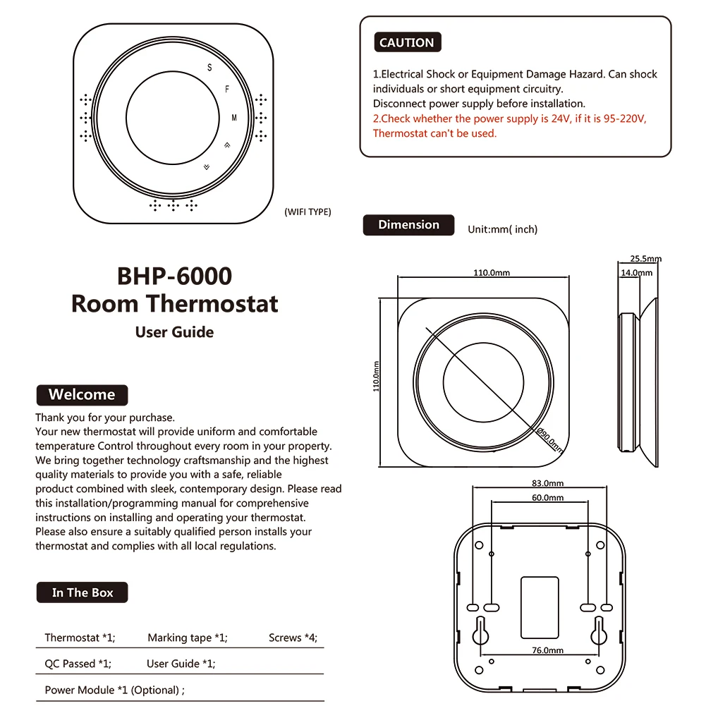 Thermostat Smart Thermostat Adjustment Energy Saving Smart Thermostat Temperature Calibration WiFi Programmable
Thermostat Smart Thermostat Adjustment Energy Saving Smart Thermostat Temperature Calibration WiFi Programmable