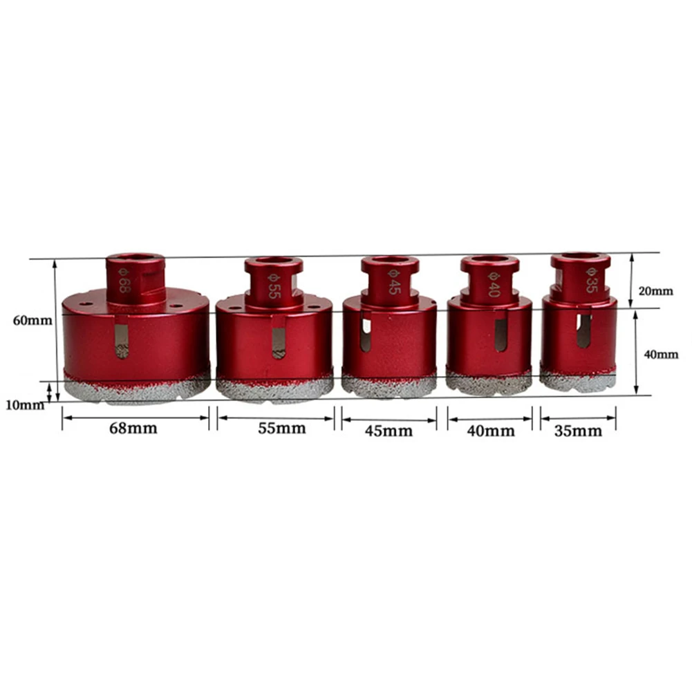 1pc 6-68mm Vacuum Thread Brazed Hole Opener Drilling Core Bits Red Angle Grinder For Diamond Ceramic Tile Granite Marble
1pc 6-68mm Vacuum Thread Brazed Hole Opener Drilling Core Bits Red Angle Grinder For Diamond Ceramic Tile Granite Marble