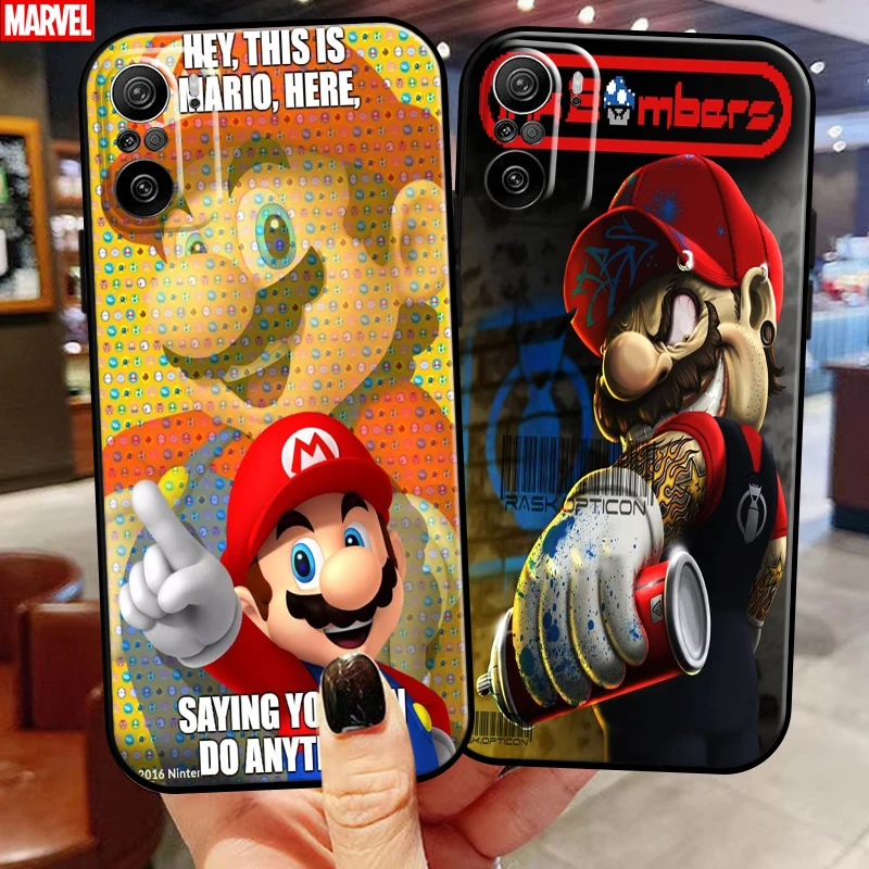 Cartoon Super Mario Bros For Xiaomi Redmi K40 Pro K40 Gaming Phone Case Black Silicone Cover Funda Carcasa Back
Cartoon Super Mario Bros For Xiaomi Redmi K40 Pro K40 Gaming Phone Case Black Silicone Cover Funda Carcasa Back