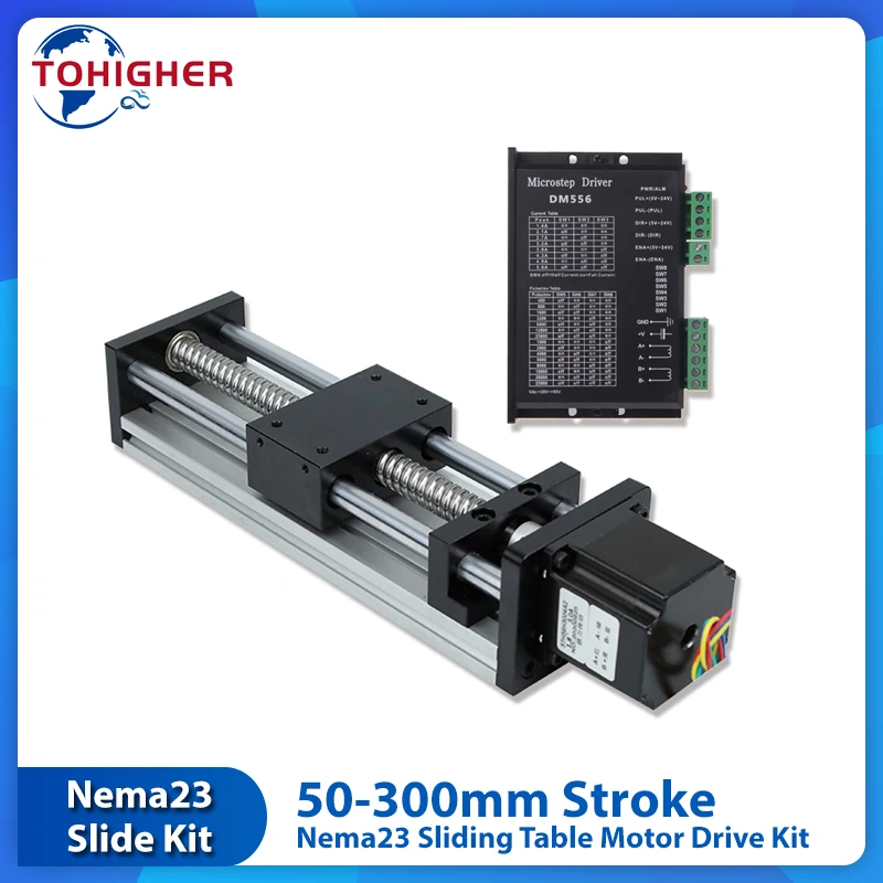 NEMA23 Motor Sliding Table Kit Linear Guide Rail Optical Axis Slide Stage CNC Workbench XYZ Axis Aluminum Profile Table DC24V
NEMA23 Motor Sliding Table Kit Linear Guide Rail Optical Axis Slide Stage CNC Workbench XYZ Axis Aluminum Profile Table DC24V