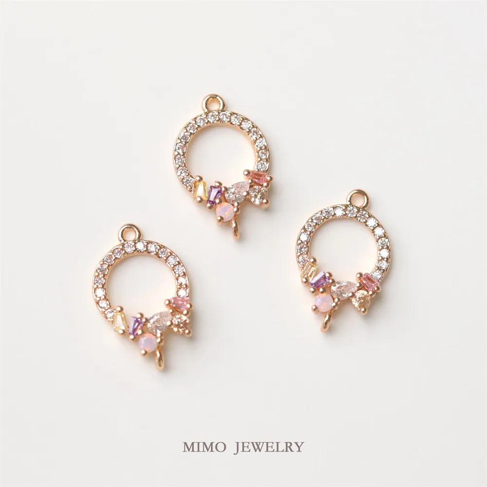 Color Preserving Copper Plated True Gold Candy Color Geometric Zircon Combination Ring Shaped Micro Set Pendant DIY Accessories
Color Preserving Copper Plated True Gold Candy Color Geometric Zircon Combination Ring Shaped Micro Set Pendant DIY Accessories