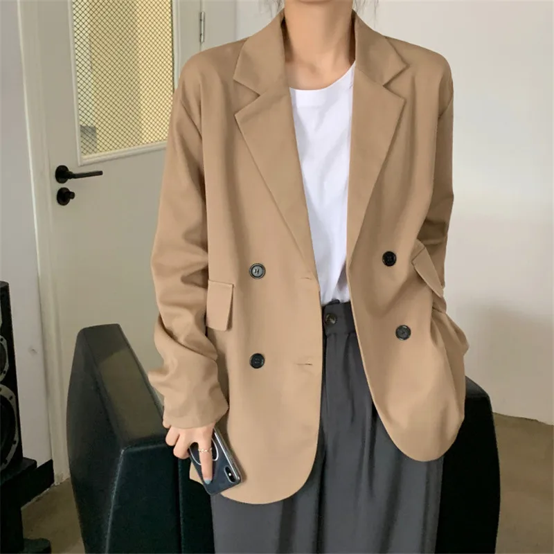 Women's Blazer 2023 Spring and Autumn Version of The Simple New Loose and Thin Mid-length Khaki Popular Long-sleeved Suit Jacket
Women's Blazer 2023 Spring and Autumn Version of The Simple New Loose and Thin Mid-length Khaki Popular Long-sleeved Suit Jacket
