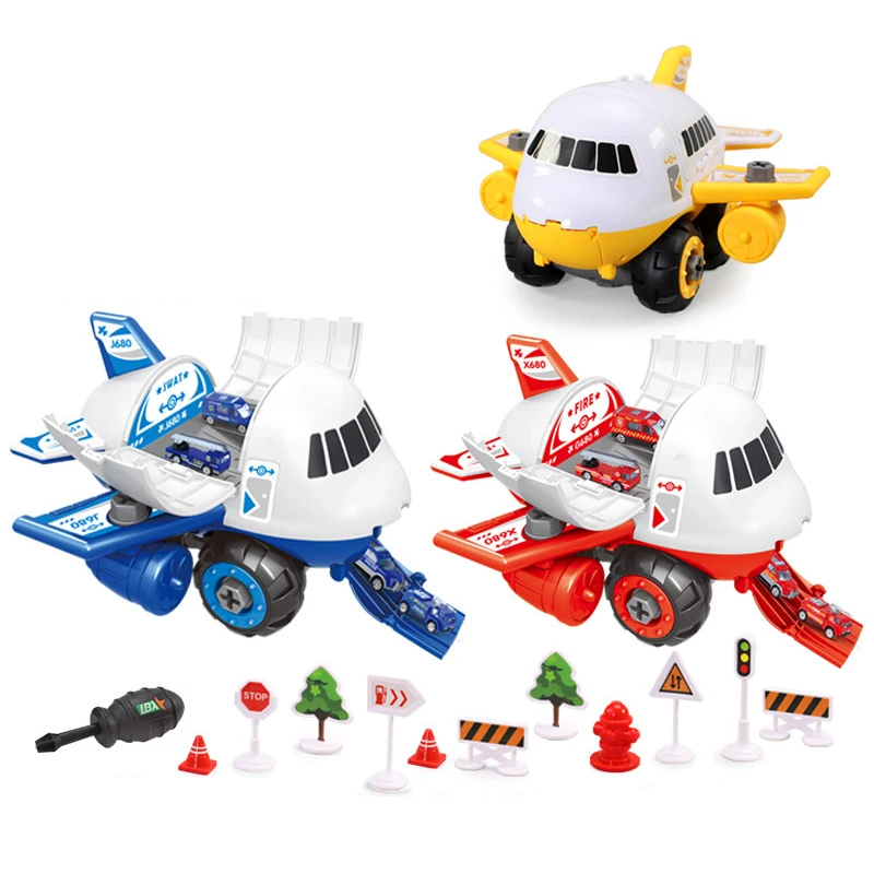 New Kids Airplane Simulation DIY Track Inertia Toy For Children Storage Large Aircraft With Alloy Car Model Boys Indoor Toy Gift
New Kids Airplane Simulation DIY Track Inertia Toy For Children Storage Large Aircraft With Alloy Car Model Boys Indoor Toy Gift