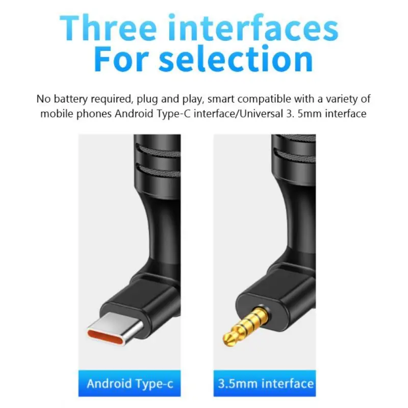 New Mobile Phone Microphone Mobile Phone In-line Microphone Recording And Live Broadcast Noise Reduction Microphone
New Mobile Phone Microphone Mobile Phone In-line Microphone Recording And Live Broadcast Noise Reduction Microphone