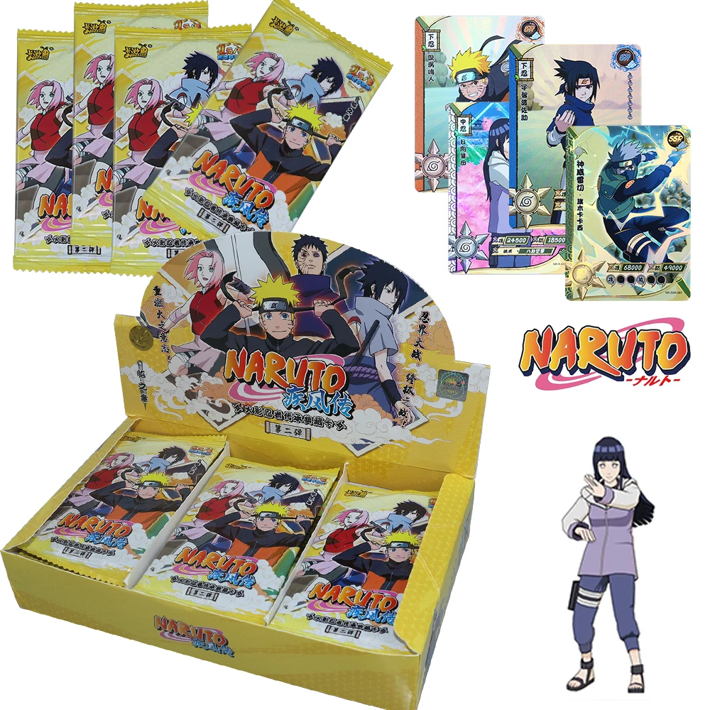 Anime Naruto Cards with Boxes Sasuke Kakashi Sakura Characters Desktop Games Collectible Cards Cartoon Peripheral Children Gift
Anime Naruto Cards with Boxes Sasuke Kakashi Sakura Characters Desktop Games Collectible Cards Cartoon Peripheral Children Gift
