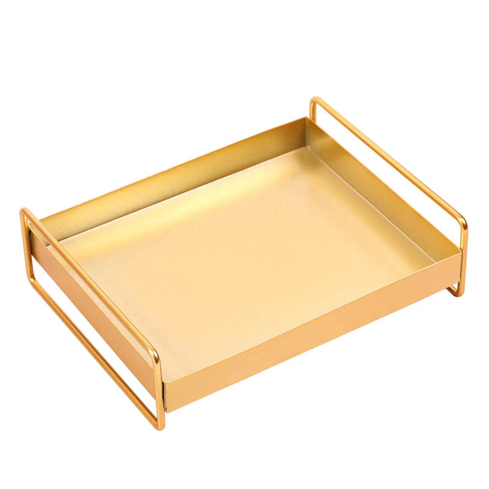 Organizer Simple Kitchen Tableware Iron Art Storage Tray Decorative With Handle Display For Jewelry Cosmetic Gold Rectangle
Organizer Simple Kitchen Tableware Iron Art Storage Tray Decorative With Handle Display For Jewelry Cosmetic Gold Rectangle