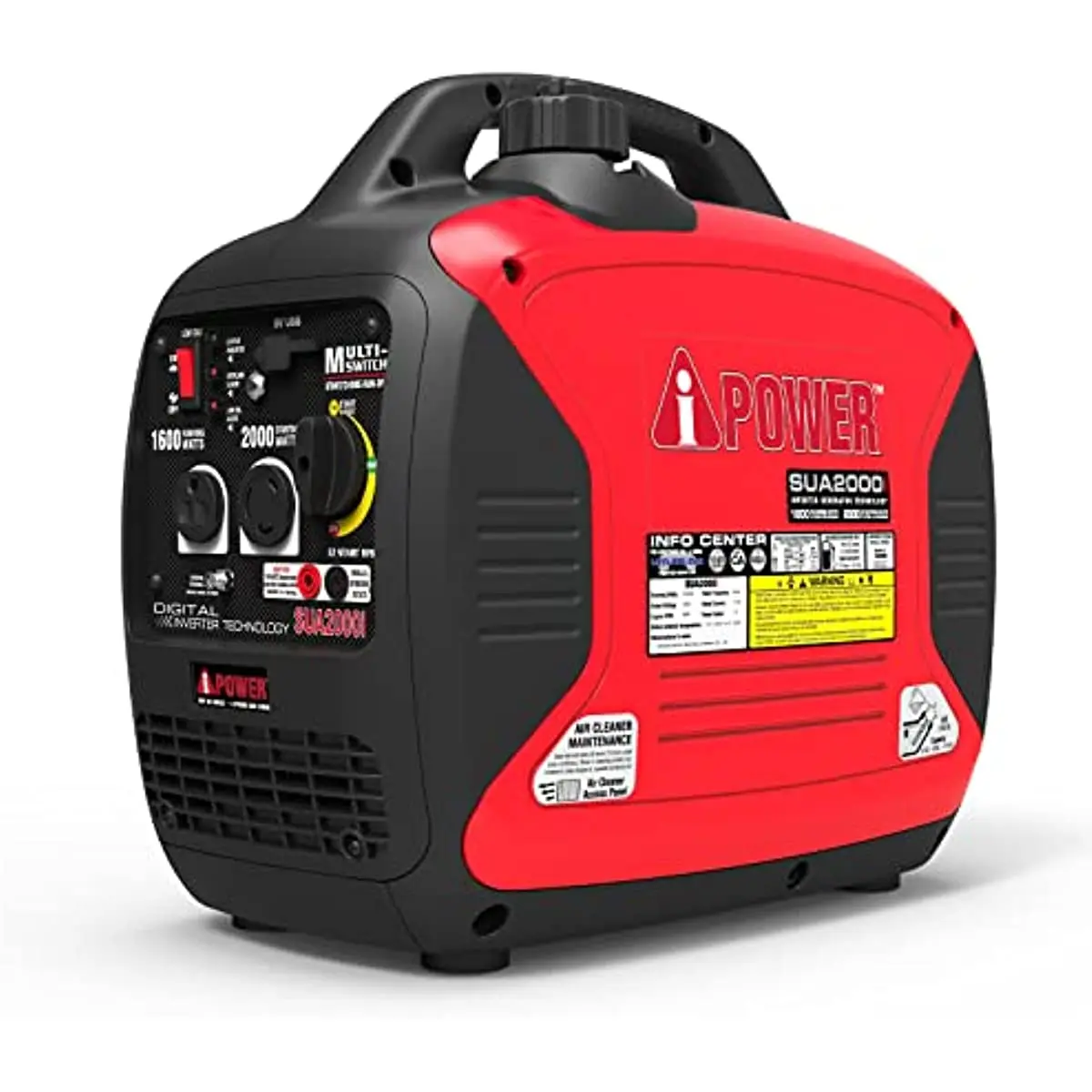 Portable Inverter Generator 2000W UltraQuiet RV Ready EPA Compliant & Ultra Lightweight Backup Home Use Tailgating & Camping
Portable Inverter Generator 2000W UltraQuiet RV Ready EPA Compliant & Ultra Lightweight Backup Home Use Tailgating & Camping