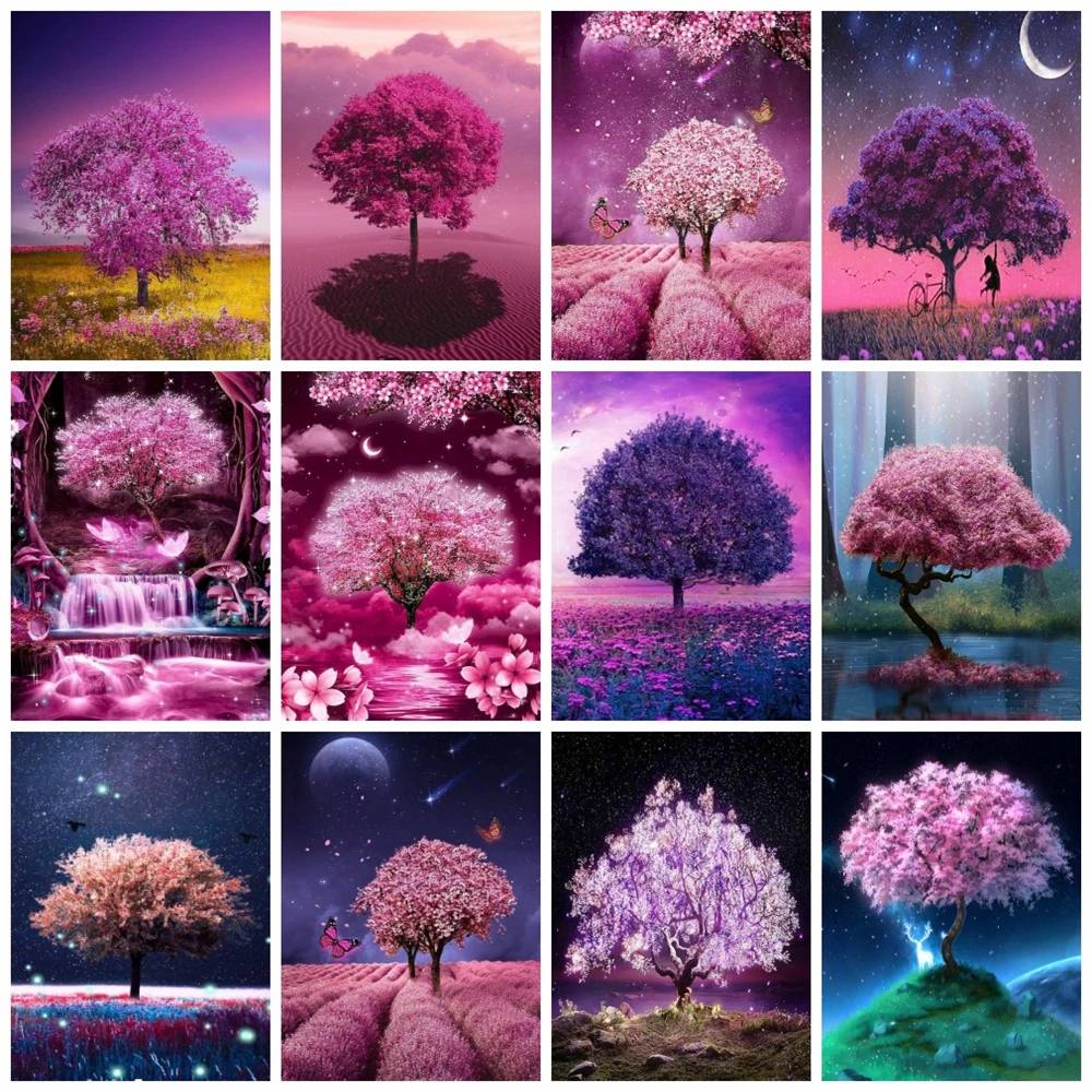 Full Square Diy 5D Diamond Art Painting Cherry Blossoms Tree Home Decor Embroidery Mosaic Fantasy Flower Scenery Crystal Picture
Full Square Diy 5D Diamond Art Painting Cherry Blossoms Tree Home Decor Embroidery Mosaic Fantasy Flower Scenery Crystal Picture