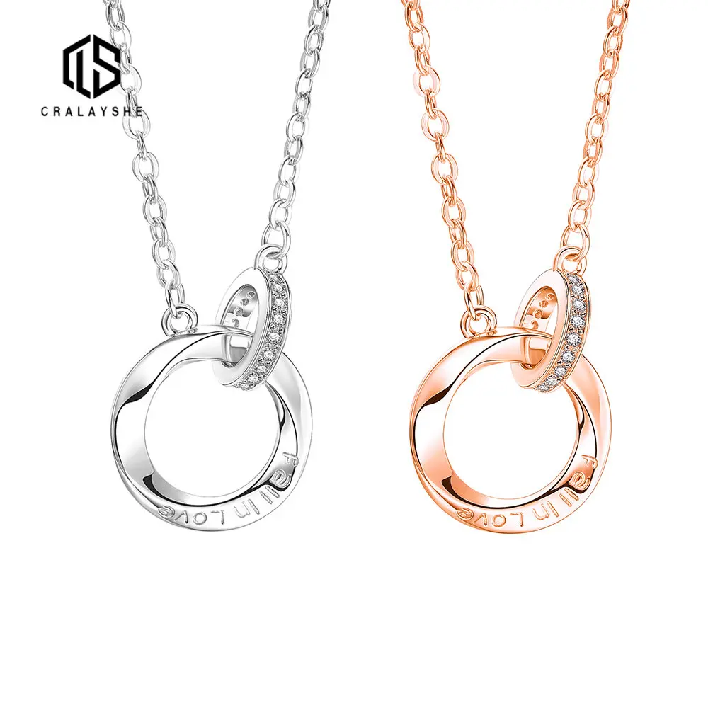 925 Sterling Silver Möbius Ring Pendant Necklace for Girlfriend Jewellery Stainless Steel Cute/Romantic Couple Christmas Gift
925 Sterling Silver Möbius Ring Pendant Necklace for Girlfriend Jewellery Stainless Steel Cute/Romantic Couple Christmas Gift