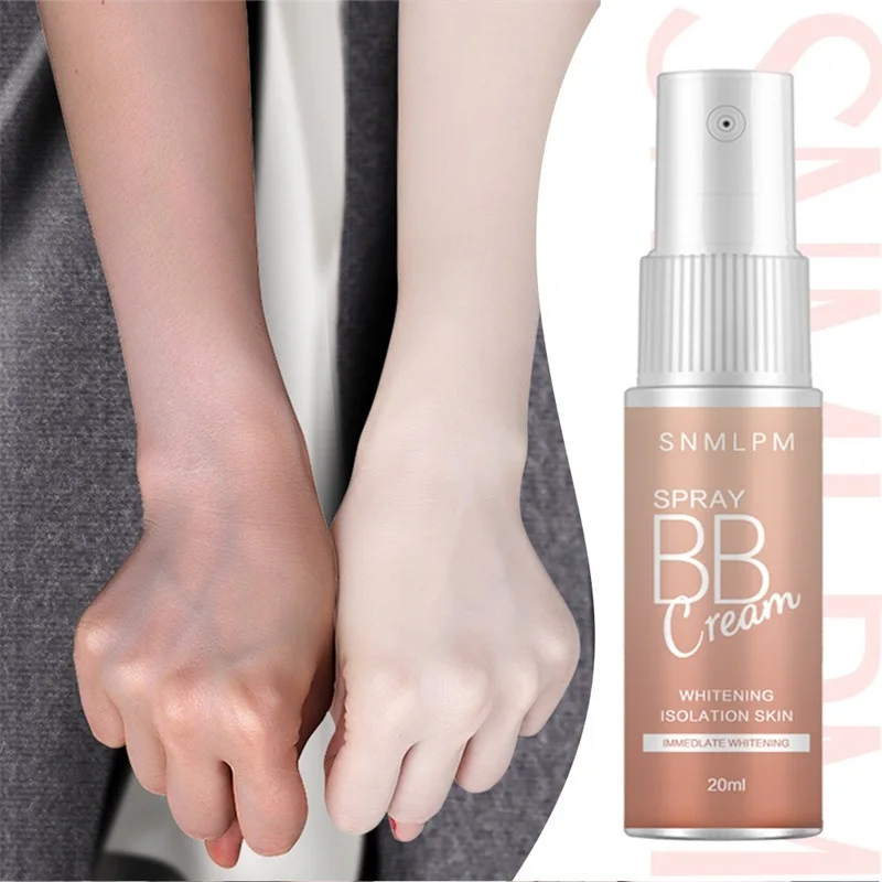 Spray BB Cream Concealer Brighten Whitening Moisturizing Base Face Foundation Makeup Beauty Skin Care 20ml Korean Cosmetic
Spray BB Cream Concealer Brighten Whitening Moisturizing Base Face Foundation Makeup Beauty Skin Care 20ml Korean Cosmetic
