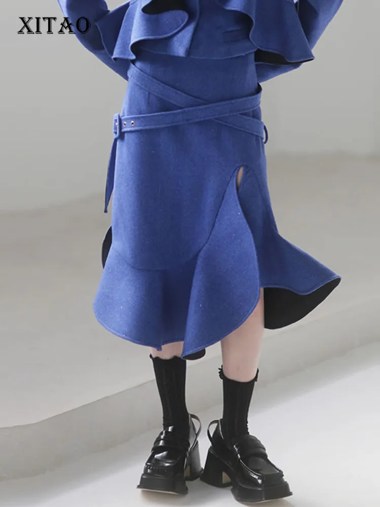 XITAO Solid Color Patchwork Asymmetrical Split Ruffles Dress 2021 Winter New Casual Fashion Temperament All Match WMD4450
XITAO Solid Color Patchwork Asymmetrical Split Ruffles Dress 2021 Winter New Casual Fashion Temperament All Match WMD4450
