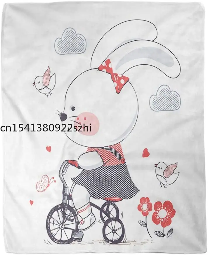 Flannel Throw Blanket Baby Bunny of Cute Girl Riding Bicycle Tricycle Kid Home Decorative Warm Cozy Soft Blanket for Couch Sofa
Flannel Throw Blanket Baby Bunny of Cute Girl Riding Bicycle Tricycle Kid Home Decorative Warm Cozy Soft Blanket for Couch Sofa