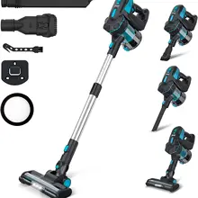 INSE V70 Cordless Vacuum Cleaner 145W Lightweight Cordless Stick Vacuum Up to 40min Runtime 2200mAh Rechargeable Battery