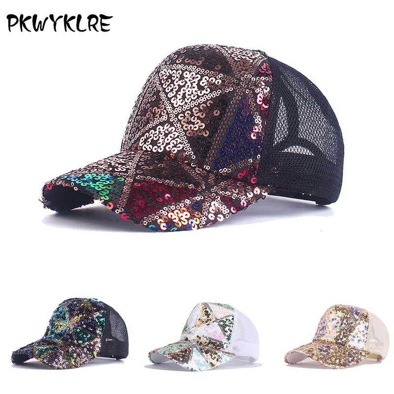 Summer baseball cap mesh sequin peaked cap women's breathable outdoor adjustable sunscreen sunshade hat
Summer baseball cap mesh sequin peaked cap women's breathable outdoor adjustable sunscreen sunshade hat