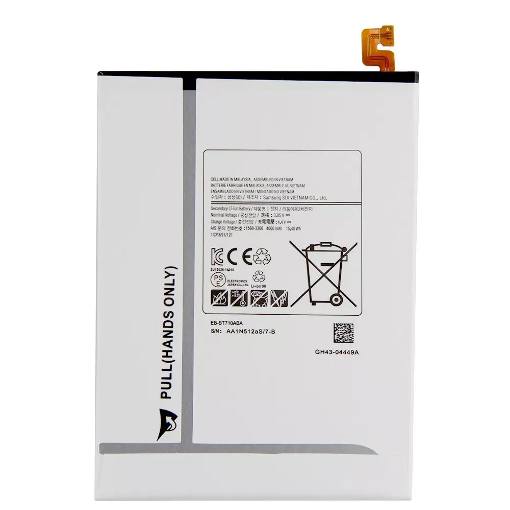 Replacement Battery For Samsung Galaxy Tab S2 8.0 T710 T715 T715C SM T713N T719C EB-BT710ABE EB-BT710ABA 4000mAh
Replacement Battery For Samsung Galaxy Tab S2 8.0 T710 T715 T715C SM T713N T719C EB-BT710ABE EB-BT710ABA 4000mAh