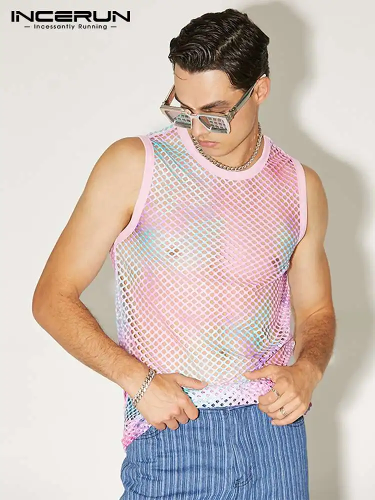 INCERUN Tops 2022 Handsome Well Fitting Men's Tie-dye Mesh Waistcoat Stylish Male Party See-through Mesh Comfortable Vests S-5XL
INCERUN Tops 2022 Handsome Well Fitting Men's Tie-dye Mesh Waistcoat Stylish Male Party See-through Mesh Comfortable Vests S-5XL