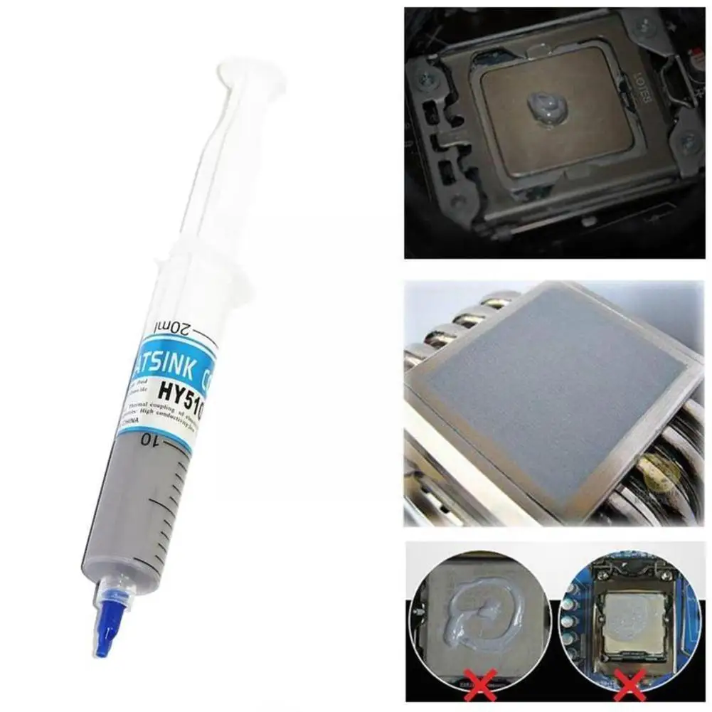 Thermal Conductive Grease Paste Silicone Plaster Heat Sink Compound For Cpu Hy-510 Heat-dissipating Silicone Paste E0s3
Thermal Conductive Grease Paste Silicone Plaster Heat Sink Compound For Cpu Hy-510 Heat-dissipating Silicone Paste E0s3