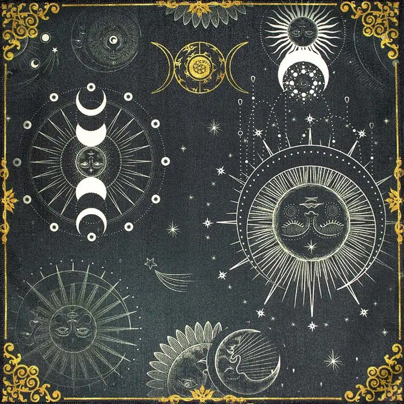 Tarot Card Tablecloth Astrology Altar Tarot Divination Cards Table Cloth Tapestry Board Game Playing Card Pad Tarot Playmat
Tarot Card Tablecloth Astrology Altar Tarot Divination Cards Table Cloth Tapestry Board Game Playing Card Pad Tarot Playmat