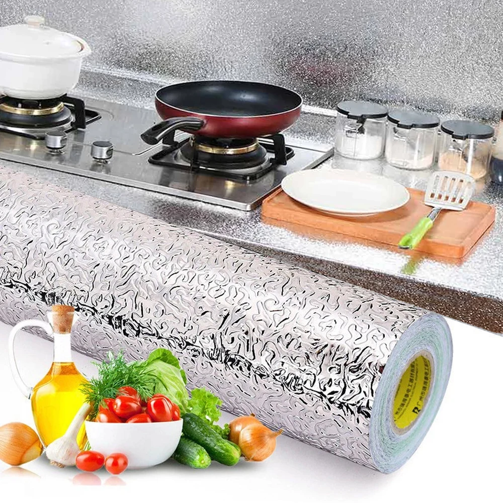 Kitchen Oil-proof Self Adhesive Stickers Stove Antifouling High-temperature Aluminum Foil Wallpaper Cabinet Film Decoration Home
Kitchen Oil-proof Self Adhesive Stickers Stove Antifouling High-temperature Aluminum Foil Wallpaper Cabinet Film Decoration Home
