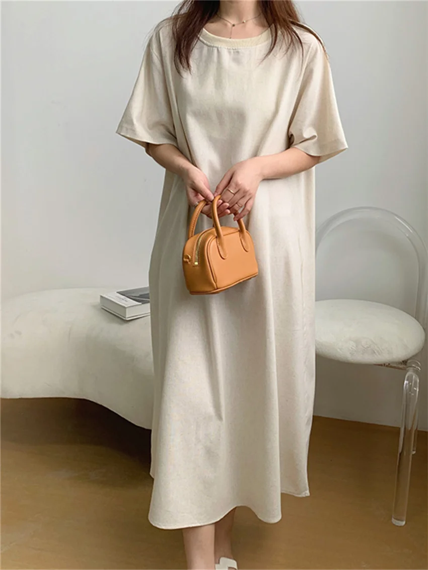 HziriP Straight Dress Women Solid Chic Summer Loose Fashion 2022 Work Wear Casual New Slim Office Lady Streetwear All Match
HziriP Straight Dress Women Solid Chic Summer Loose Fashion 2022 Work Wear Casual New Slim Office Lady Streetwear All Match