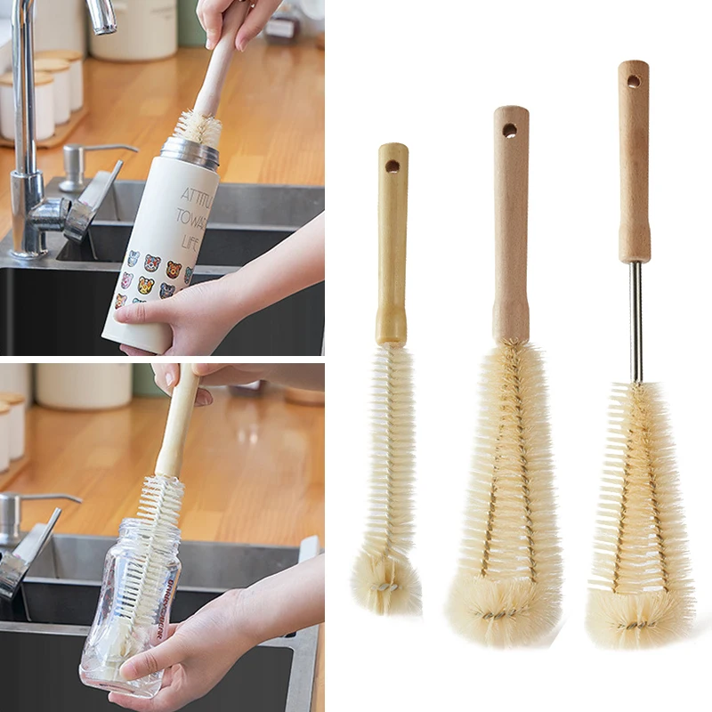 Long Handle Kitchen Cleaning Brush L-shaped Coffee Tea Glass Cup Baby Bottle Brush Hangable Wooden Handle Cleaner Gadgets
Long Handle Kitchen Cleaning Brush L-shaped Coffee Tea Glass Cup Baby Bottle Brush Hangable Wooden Handle Cleaner Gadgets