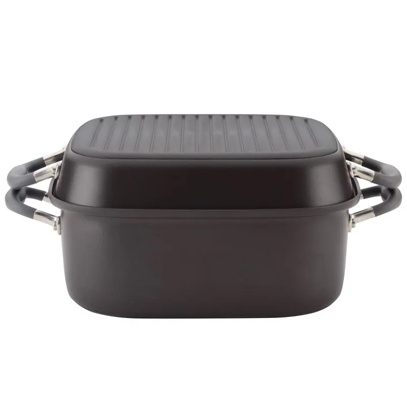 Advanced Non-stick 2-in-1 Deep Square Grill Pan and Square Roaster, 11-Inch, Graphite 
Advanced Non-stick 2-in-1 Deep Square Grill Pan and Square Roaster, 11-Inch, Graphite