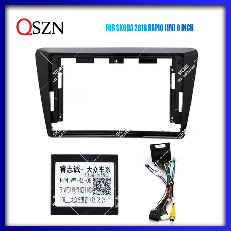 QSZN Car Frame Fascia Adapter Canbus Box Decoder Android Radio Audio Dash Fitting Panel Kit For SKODA 2018 RAPIO 9 INCH
QSZN Car Frame Fascia Adapter Canbus Box Decoder Android Radio Audio Dash Fitting Panel Kit For SKODA 2018 RAPIO 9 INCH