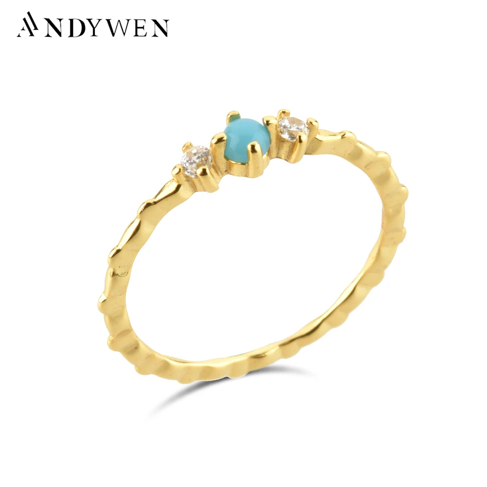 ANDYWEN 100% 925 Sterling Silver Gold Turquoise Zircon CZ Rings Women Luxury Fine Jewelry Wedding For Women Party Luxury
ANDYWEN 100% 925 Sterling Silver Gold Turquoise Zircon CZ Rings Women Luxury Fine Jewelry Wedding For Women Party Luxury