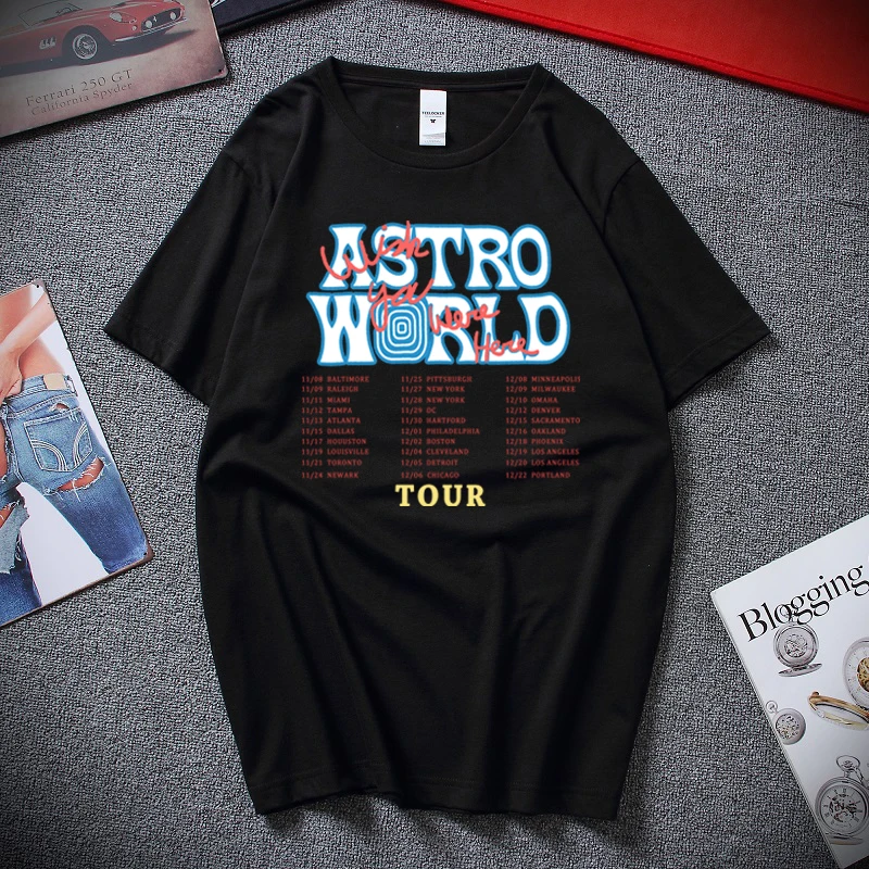 New Fashion Hip Hop T Shirt Men Women Travis Scotts ASTROWORLD Harajuku T-Shirts WISH YOU WERE HERE Letter Print Tees Tops
New Fashion Hip Hop T Shirt Men Women Travis Scotts ASTROWORLD Harajuku T-Shirts WISH YOU WERE HERE Letter Print Tees Tops
