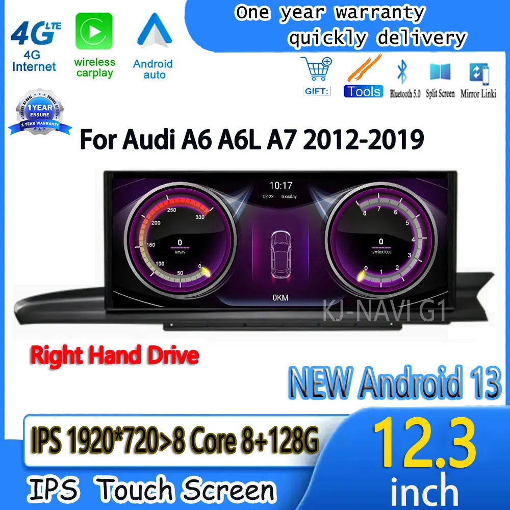 RHD Android 13 Touch Screen Auto Multimedia Radio Player For Audi A6 A6L A7 2012 -2019 Car Accessories Carplay Monitors 12.3"
RHD Android 13 Touch Screen Auto Multimedia Radio Player For Audi A6 A6L A7 2012 -2019 Car Accessories Carplay Monitors 12.3"