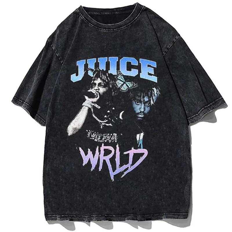 Футболка Rapper Juice WRLD в стиле оверсайз, летняя промытая футболка, 100% хлопок, винтажная уличная одежда в стиле хип-хоп, черные футболки унисекс, Топ
Футболка Rapper Juice WRLD в стиле оверсайз, летняя промытая футболка, 100% хлопок, винтажная уличная одежда в стиле хип-хоп, черные футболки унисекс, Топ