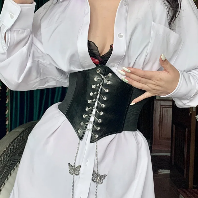 Corset Wide PU Leather Slimming Body Shaper Belts Waistband Waist Underbust Corset Belt New Accessories Body Building
Corset Wide PU Leather Slimming Body Shaper Belts Waistband Waist Underbust Corset Belt New Accessories Body Building