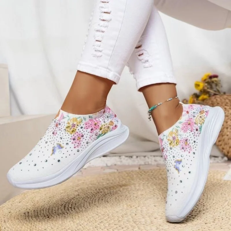 Ladies Shoes on Sale 2023 New Slip-on Women's Vulcanize Shoes Fashion Printing Women's Casual Shoes New Crystal Mesh Sneakers
Ladies Shoes on Sale 2023 New Slip-on Women's Vulcanize Shoes Fashion Printing Women's Casual Shoes New Crystal Mesh Sneakers