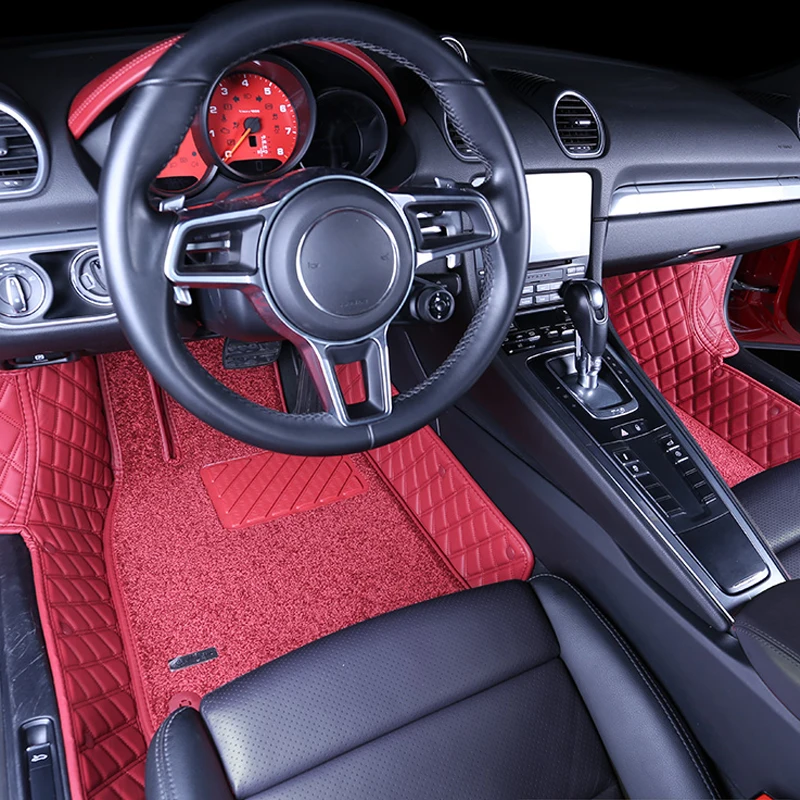 Car Floor Mat For Porsche 718 Cayman Boxster Non-Slip Waterproof Leather Auto Parts Carpet Floor Liner Pad Accessories 2mats
Car Floor Mat For Porsche 718 Cayman Boxster Non-Slip Waterproof Leather Auto Parts Carpet Floor Liner Pad Accessories 2mats