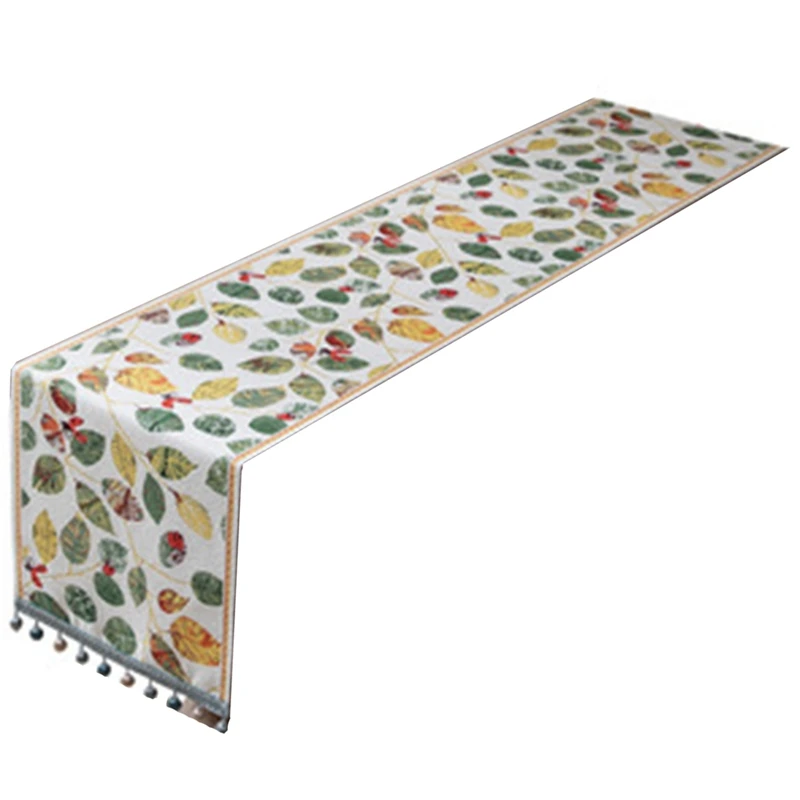 Pastoral Jacquard Embroidery Green Table Runner Christmas Wedding Home Tassel Table Runner Restaurant Table Decor
Pastoral Jacquard Embroidery Green Table Runner Christmas Wedding Home Tassel Table Runner Restaurant Table Decor
