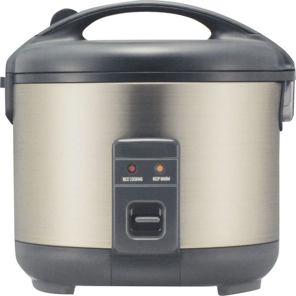 CUP ELECTRIC RICE COOKER WARMER. KEEP WARM A MAXIMUM OF 12 HOURS. INCLUDES STEAM BASKET SPATULA AND RICE MEASURING CUP.
CUP ELECTRIC RICE COOKER WARMER. KEEP WARM A MAXIMUM OF 12 HOURS. INCLUDES STEAM BASKET SPATULA AND RICE MEASURING CUP.