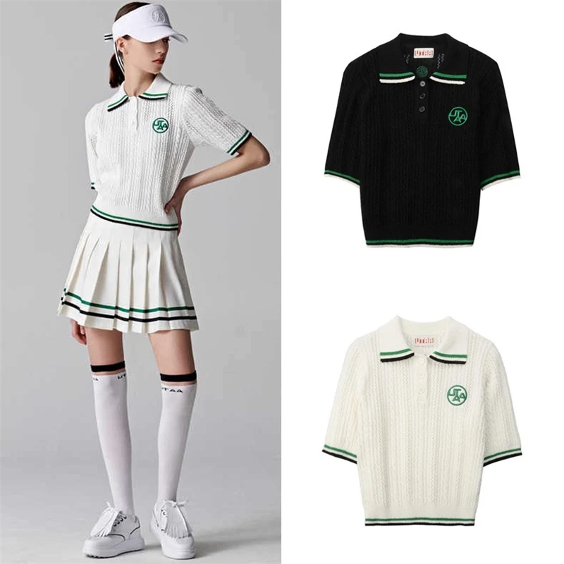 New Golf Wear Women's Golf Wear Summer Luxury Wear, Luxury Accessories, Knitted Short Sleeve Shirt, Fashionable Versatile Slim S
New Golf Wear Women's Golf Wear Summer Luxury Wear, Luxury Accessories, Knitted Short Sleeve Shirt, Fashionable Versatile Slim S