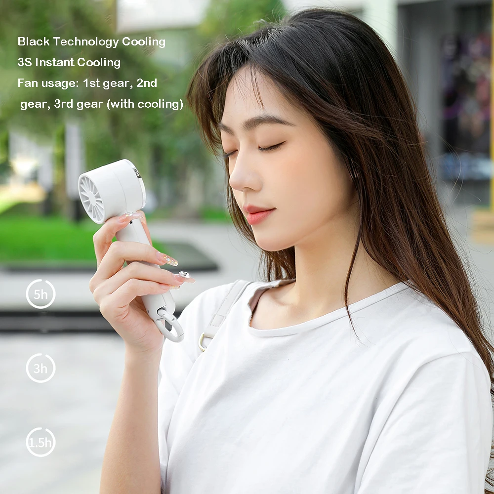 Portable Hand Fan Mini Semiconductor Refrigeration Cooling Fan 2000mAh Battery USB Rechargeable Handheld Fan For Outdoor
Portable Hand Fan Mini Semiconductor Refrigeration Cooling Fan 2000mAh Battery USB Rechargeable Handheld Fan For Outdoor