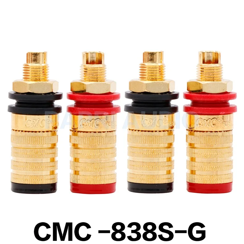 Audio terminal hifi fever grade CMC 838S-G Long terminal Banana female socket pure copper gold plated speaker terminal
Audio terminal hifi fever grade CMC 838S-G Long terminal Banana female socket pure copper gold plated speaker terminal