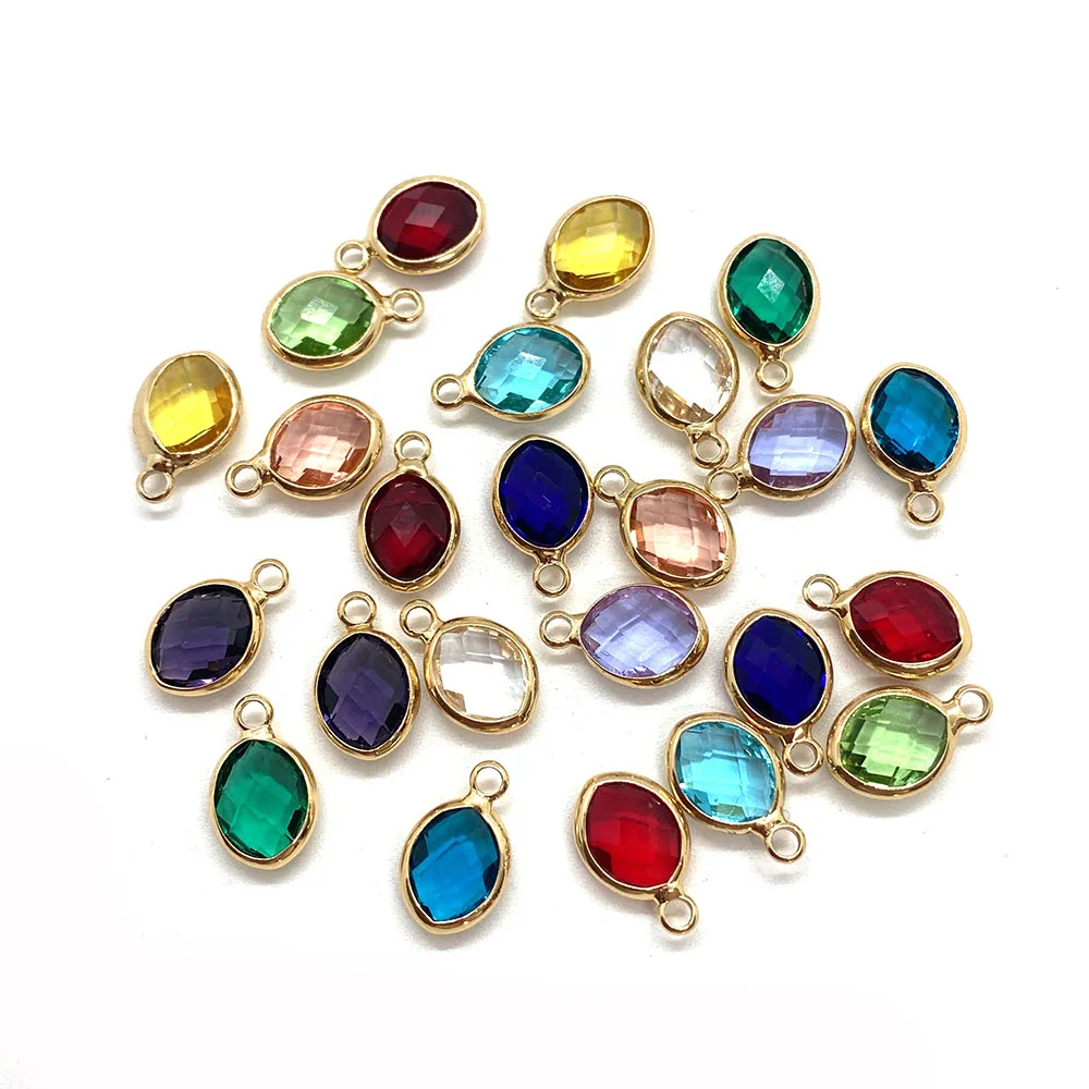 Natural Stone Oval Small Pendant 8x13mm Faceted Crystal Metal Edge Charm Jewelry Making DIY Women's Necklace Earring Accessories
Natural Stone Oval Small Pendant 8x13mm Faceted Crystal Metal Edge Charm Jewelry Making DIY Women's Necklace Earring Accessories